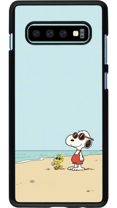 Coque Samsung Galaxy S10+ - Snoopy on the beach Summer 2026