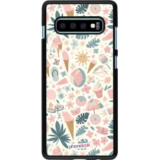 Samsung Galaxy S10+ Case Hülle - Sommer Pink Muster