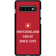 Samsung Galaxy S10+ Case Hülle - Switzerland Great Since 1291