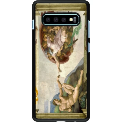 Coque Samsung Galaxy S10+ - Tableau art - La Création d’Adam - Michel-Ange