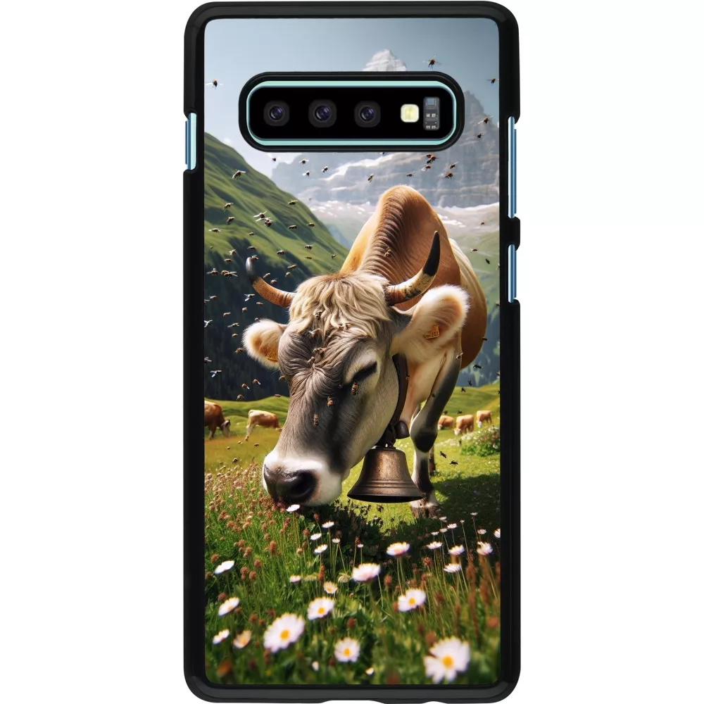 Samsung Galaxy S10+ Case Hülle - Kuh Berg Wallis