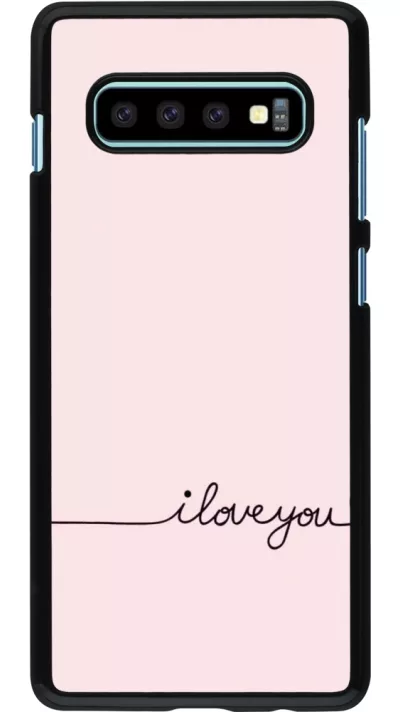 Samsung Galaxy S10+ Case Hülle - Valentine 2023 i love you writing