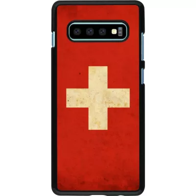 Coque Samsung Galaxy S10+ - Vintage Flag SWISS