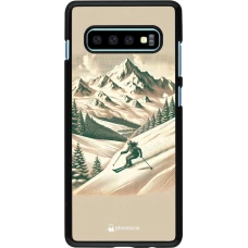 Coque Samsung Galaxy S10+ - Vintage Ski Mountain