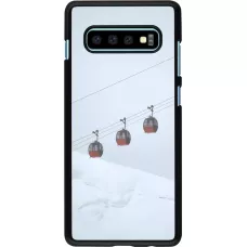 Samsung Galaxy S10+ Case Hülle - Winter 22 ski lift