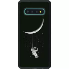 Coque Samsung Galaxy S10+ - Silicone rigide noir Astro balançoire