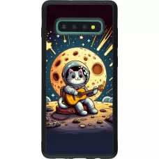Samsung Galaxy S10+ Case Hülle - Silikon schwarz AstroKatze RockMond