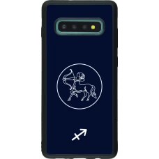 Samsung Galaxy S10+ Case Hülle - Silikon schwarz Astrologie Schütze