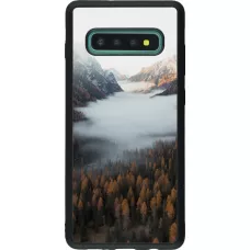 Coque Samsung Galaxy S10+ - Silicone rigide noir Autumn 22 forest lanscape
