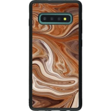 Coque Samsung Galaxy S10+ - Silicone rigide noir Autumn 2024 marbe