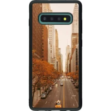 Coque Samsung Galaxy S10+ - Silicone rigide noir Autumn 2024 New York city
