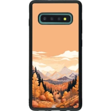 Coque Samsung Galaxy S10+ - Silicone rigide noir Autumn 25 Mountains