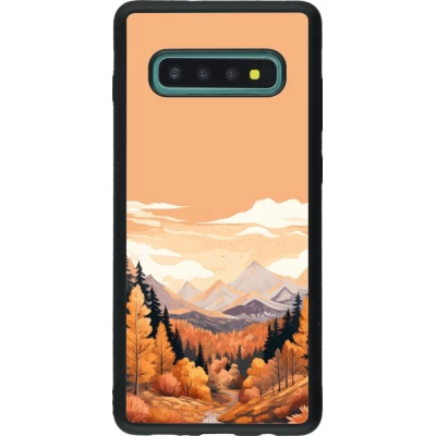 Coque Samsung Galaxy S10+ - Silicone rigide noir Autumn 25 Mountains