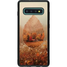 Coque Samsung Galaxy S10+ - Silicone rigide noir Autumn 26 Autumn leaf