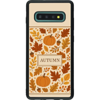 Coque Samsung Galaxy S10+ - Silicone rigide noir Autumn 26 Hello autumn