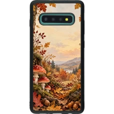 Coque Samsung Galaxy S10+ - Silicone rigide noir Autumn 26 Illustrated Autumn