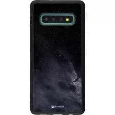 Coque Samsung Galaxy S10+ - Silicone rigide noir Black Sky Clouds