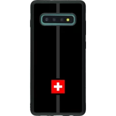 Coque Samsung Galaxy S10+ - Silicone rigide noir Canton CH noir