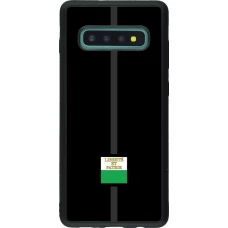 Coque Samsung Galaxy S10+ - Silicone rigide noir Canton VD noir
