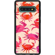 Coque Samsung Galaxy S10+ - Silicone rigide noir Crabs Paint