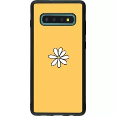 Coque Samsung Galaxy S10+ - Silicone rigide noir Easter 2023 daisy