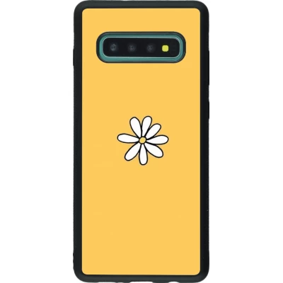 Coque Samsung Galaxy S10+ - Silicone rigide noir Easter 2023 daisy