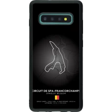 Coque Samsung Galaxy S10+ - Silicone rigide noir F1 Track 2025 Belgium