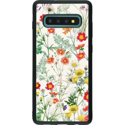Samsung Galaxy S10+ Case Hülle - Silikon schwarz Flora Botanical Wildlife