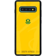 Samsung Galaxy S10+ Case Hülle - Silikon schwarz Südafrika 2026 personalisierbares Fussballtrikot