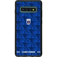 Samsung Galaxy S10+ Case Hülle - Silikon schwarz Kap Verde 2026 personalisierbares Fussballtrikot