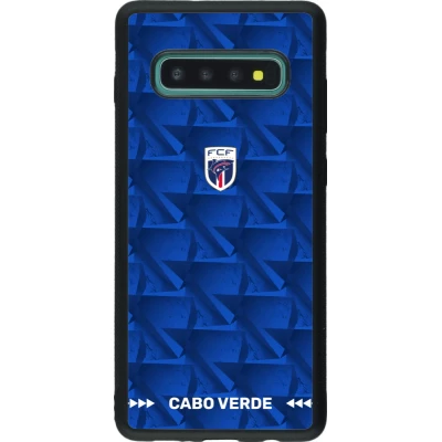 Samsung Galaxy S10+ Case Hülle - Silikon schwarz Kap Verde 2026 personalisierbares Fussballtrikot