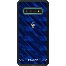 Samsung Galaxy S10+ Case Hülle - Silikon schwarz Frankreich 2026 personalisierbares Fussballtrikot