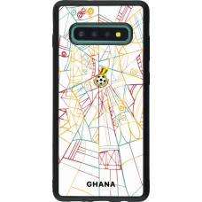 Samsung Galaxy S10+ Case Hülle - Silikon schwarz Ghana 2026 personalisierbares Fussballtrikot