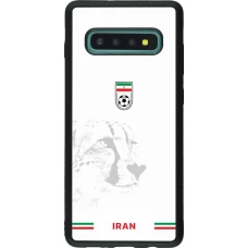 Samsung Galaxy S10+ Case Hülle - Silikon schwarz Iran 2026 personalisierbares Fussballtrikot