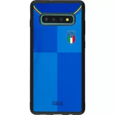 Samsung Galaxy S10+ Case Hülle - Silikon schwarz Italien 2022 personalisierbares Fußballtrikot