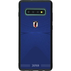 Samsung Galaxy S10+ Case Hülle - Silikon schwarz Japan 2026 personalisierbares Fussballtrikot