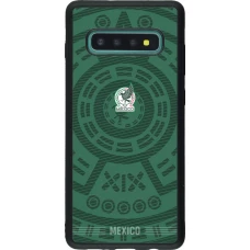 Samsung Galaxy S10+ Case Hülle - Silikon schwarz Mexiko 2026 personalisierbares Fussballtrikot