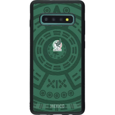 Samsung Galaxy S10+ Case Hülle - Silikon schwarz Mexiko 2026 personalisierbares Fussballtrikot
