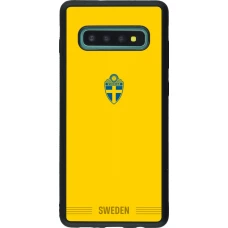 Samsung Galaxy S10+ Case Hülle - Silikon schwarz Schweden 2026 personalisierbares Fussballtrikot