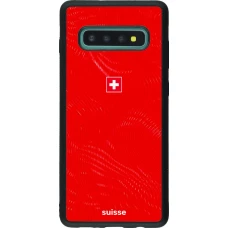 Samsung Galaxy S10+ Case Hülle - Silikon schwarz Schweiz 2026 personalisierbares Fussballtrikot