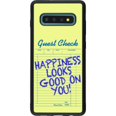 Coque Samsung Galaxy S10+ - Silicone rigide noir Guest check 2026
