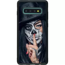Hülle Samsung Galaxy S10+ - Silikon schwarz Halloween 18 19