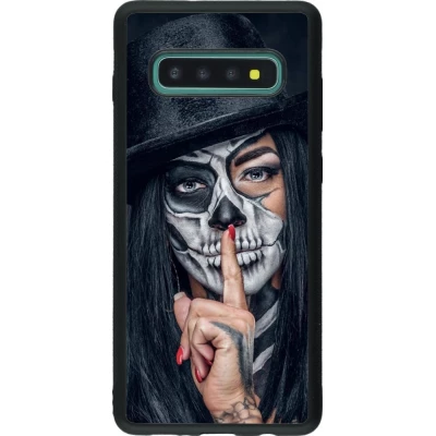 Hülle Samsung Galaxy S10+ - Silikon schwarz Halloween 18 19