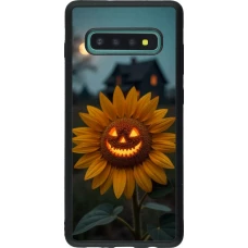 Samsung Galaxy S10+ Case Hülle - Silikon schwarz Halloween 2026 Evil Sunflower