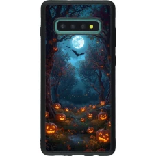 Samsung Galaxy S10+ Case Hülle - Silikon schwarz Halloween 2026 Road of Pumpkins