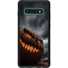 Coque Samsung Galaxy S10+ - Silicone rigide noir Halloween 2026 The Wicked Pumpkin