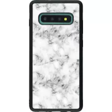 Hülle Samsung Galaxy S10+ - Silikon schwarz Marble 01