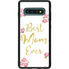 Coque Samsung Galaxy S10+ - Silicone rigide noir Mom 2024 best Mom ever