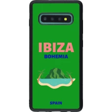 Samsung Galaxy S10+ Case Hülle - Silikon schwarz Pop Summer Destination Ibiza