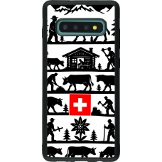 Coque Samsung Galaxy S10+ - Silicone rigide noir Poya Suisse 1